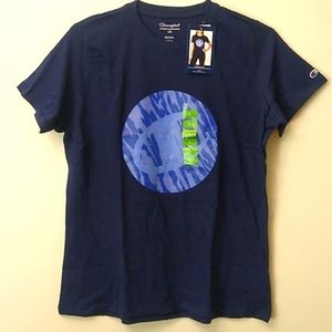 Champion S/S Tee, Athletic Navy, L, NWT